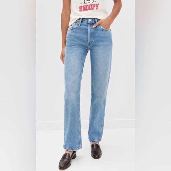 Re/Done Denim - Re/Done Women's Straight Leg Jeans - Vintage Playa
